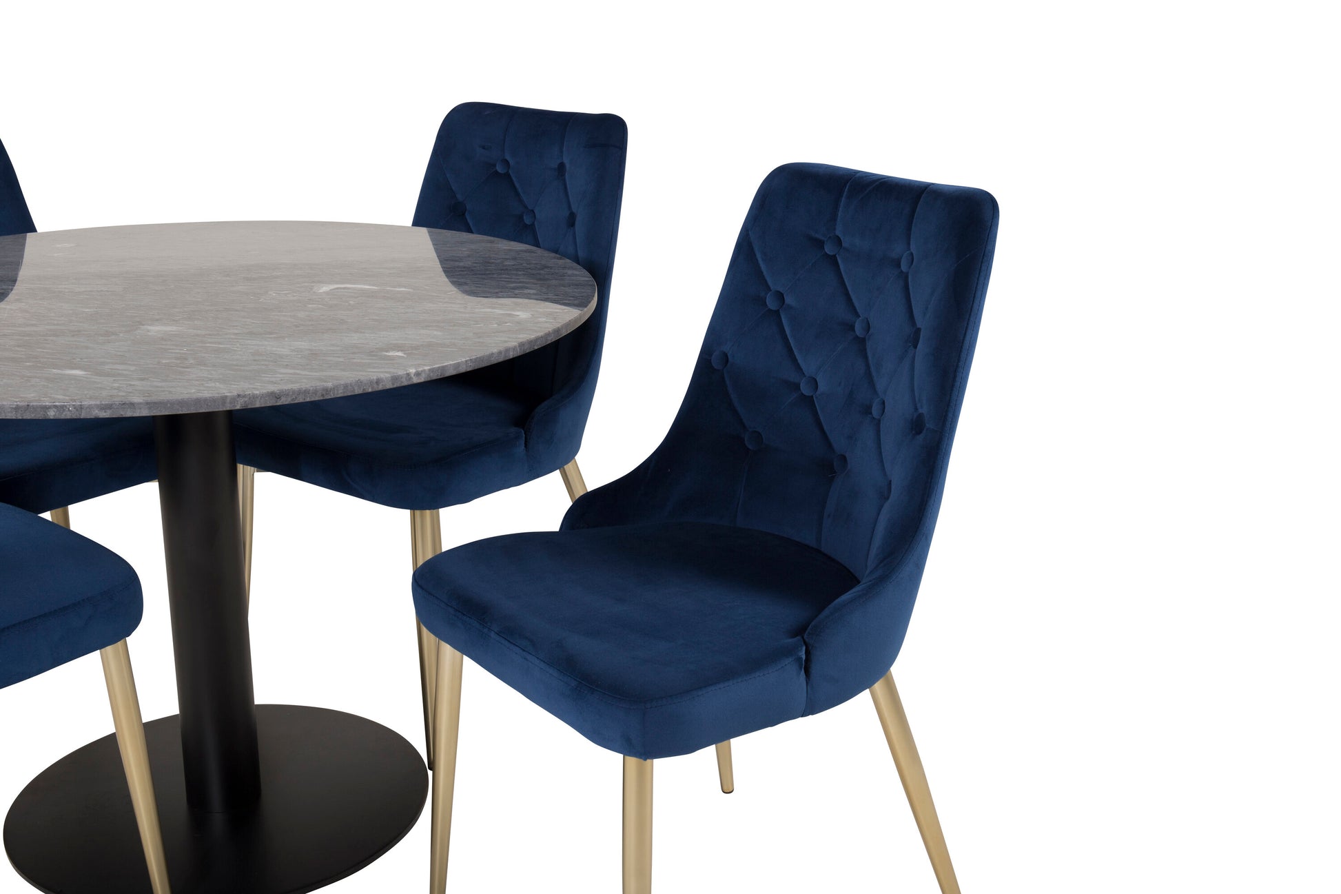 Estelle Matbord med Velvet Deluxe Stolarna Matgrupp
