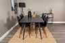 Gold Matbord med Polar Stolarna – Bord: 76x180x85 Stol: 53x87x44