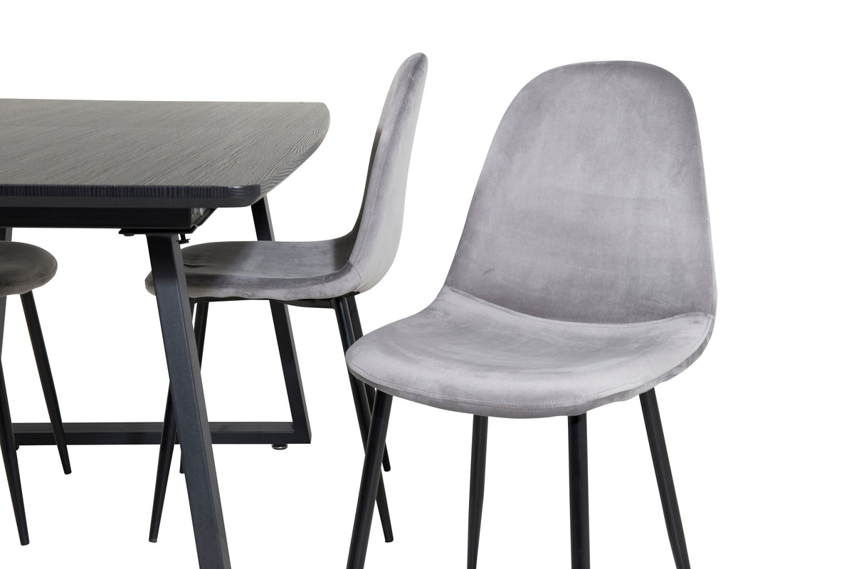 Inca Matbord med Polar Stolarna – Bord: 75x160x85 Stol: 53,3x88x42,5