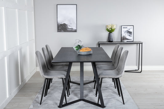 Marina Matbord med Polar Stolarna – Bord: 75x180x90 Stol: 53,3x88x42,5