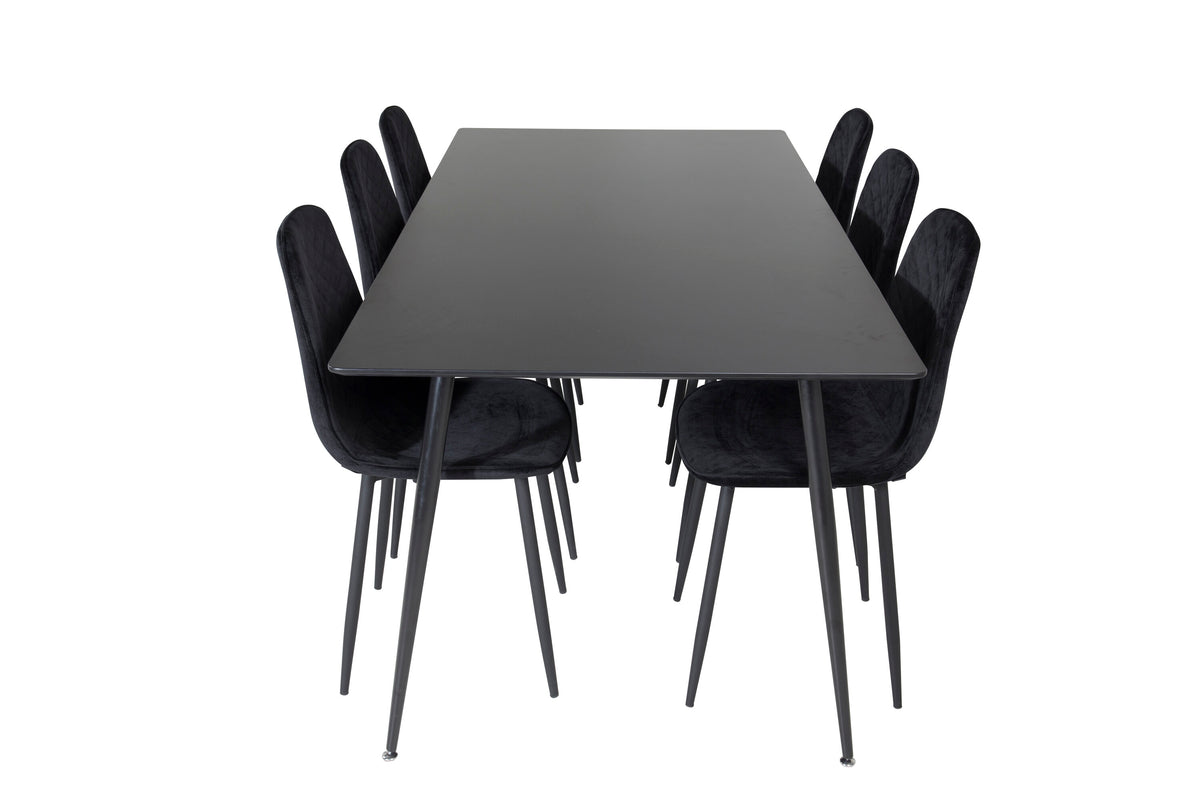 Silar Matbord med Polar Stolarna – Bord: 75x180x90 Stol: 52x86x44