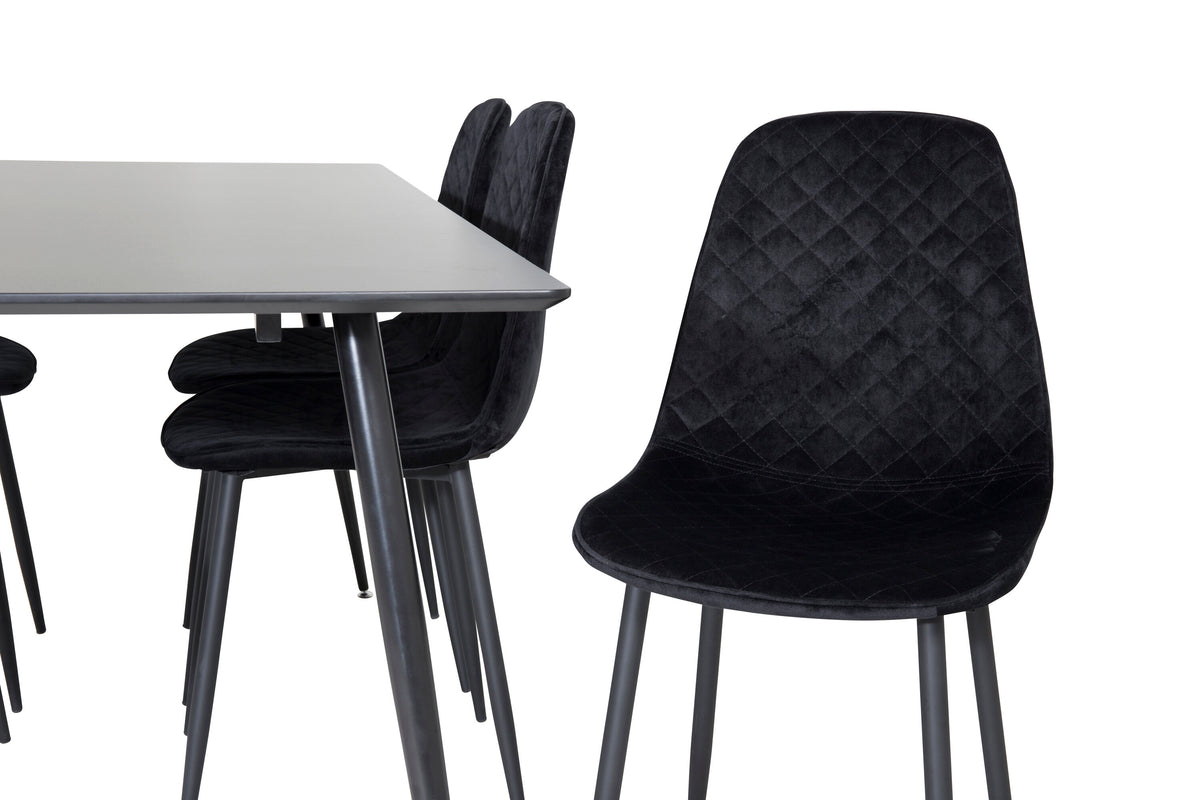 Silar Matbord med Polar Stolarna – Bord: 75x180x90 Stol: 52x86x44