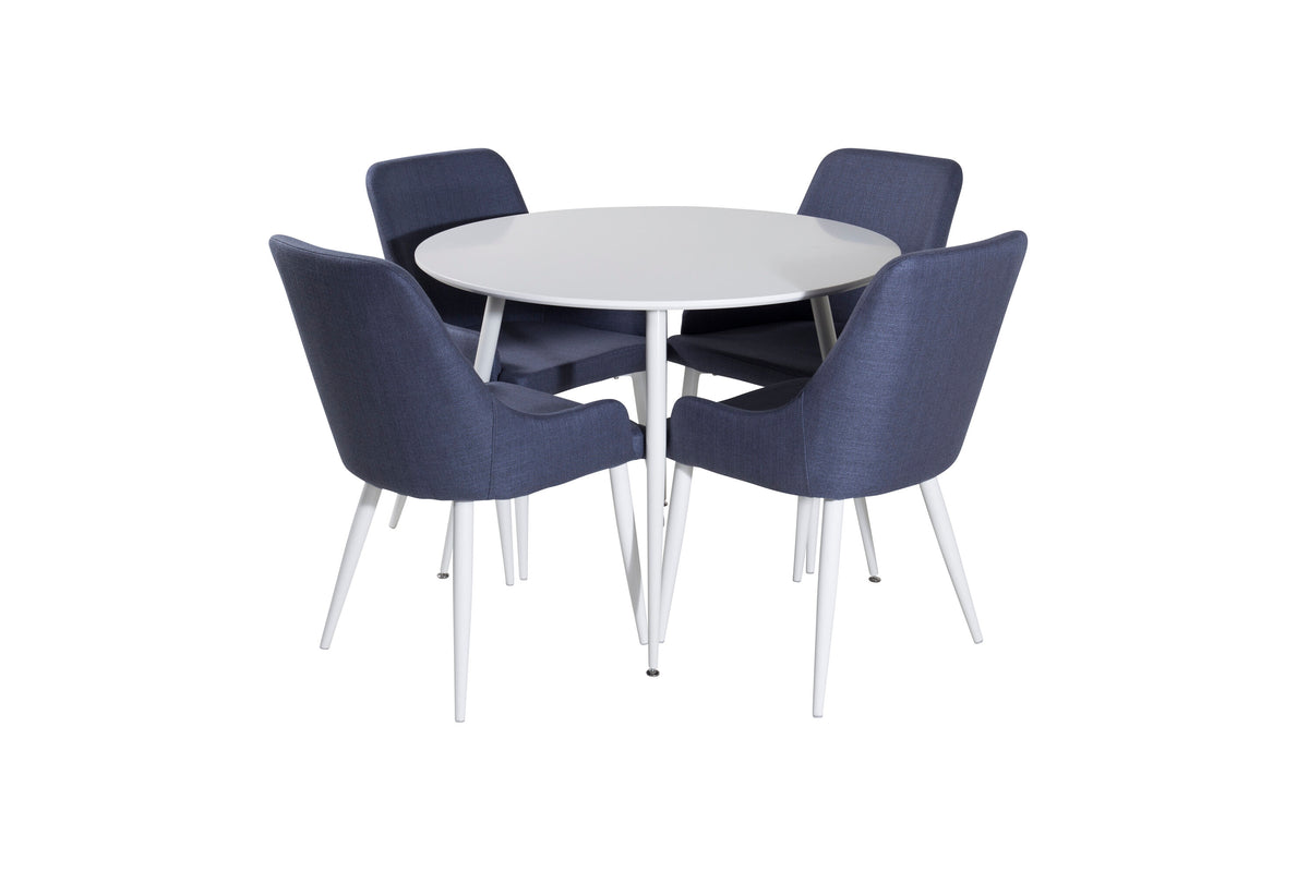 Plaza Matbord med Plaza Stolarna – Bord: ⌀100 Stol: 58x86x49