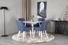 Plaza Matbord med Plaza Stolarna – Bord: ⌀100 Stol: 58x86x49
