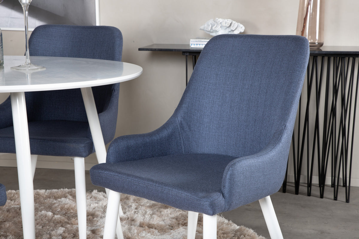 Plaza Matbord med Plaza Stolarna – Bord: ⌀100 Stol: 58x86x49