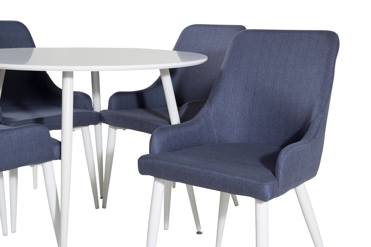 Plaza Matbord med Plaza Stolarna – Bord: ⌀100 Stol: 58x86x49