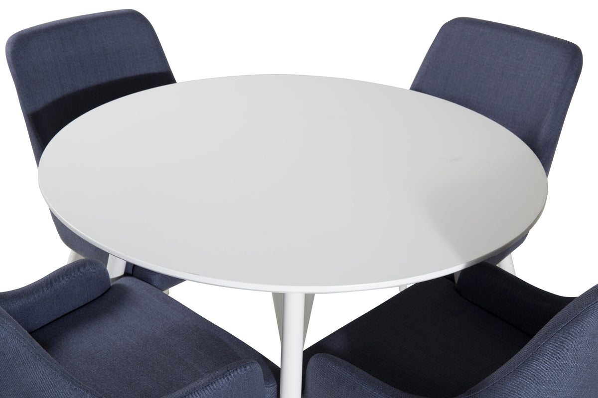 Plaza Matbord med Plaza Stolarna – Bord: ⌀100 Stol: 58x86x49