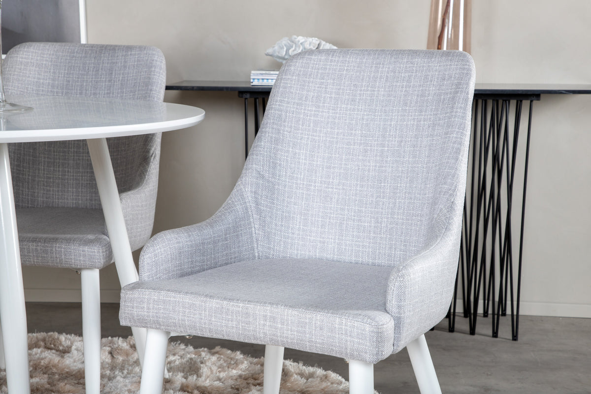 Plaza Matbord med Plaza Stolarna – Bord: ⌀100 Stol: 58x86x49