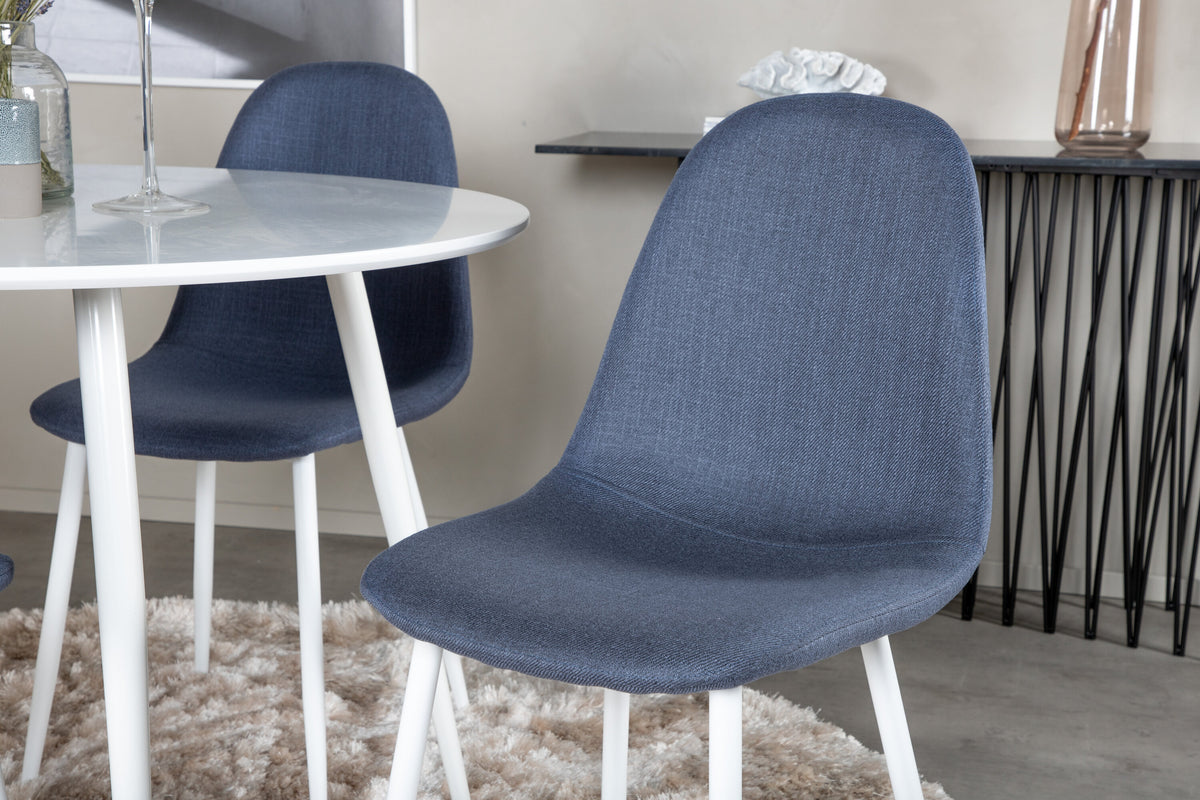 Plaza Matbord med Polar Stolarna – Bord: ⌀100 Stol: 53x87x44