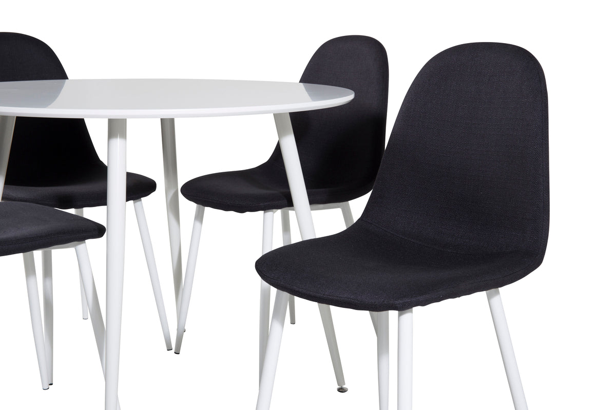 Plaza Matbord med Polar Stolarna – Bord: ⌀100 Stol: 53x87x44