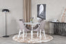 Plaza Matbord med Leone Stolarna – Bord: ⌀100 Stol: 63x91x46,5