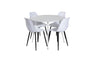Plaza Matbord med Polar Stolarna – Bord: ⌀100 Stol: 58x81x45,5