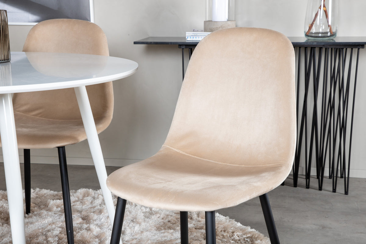 Plaza Matbord med Polar Stolarna – Bord: ⌀100 Stol: 53,3x88x42,5