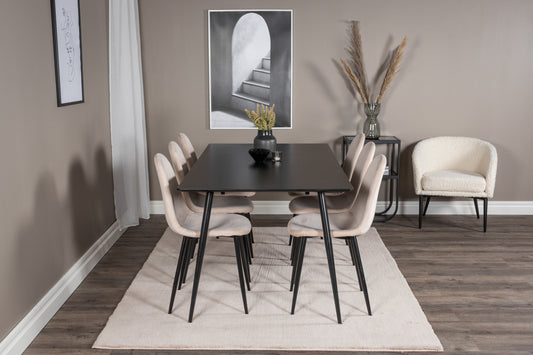 Silar Matbord med Polar Stolarna – Bord: 75x180x90 Stol: 53,3x88x42,5