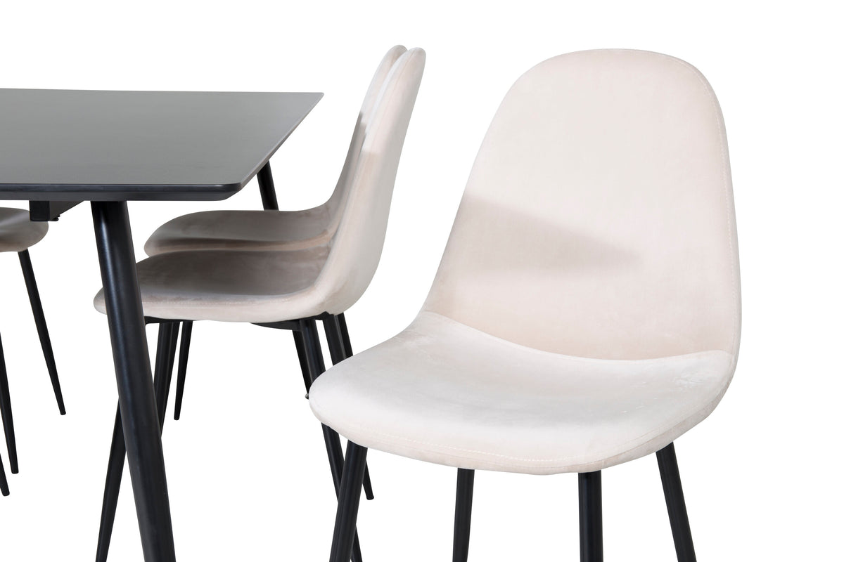 Silar Matbord med Polar Stolarna – Bord: 75x180x90 Stol: 53,3x88x42,5