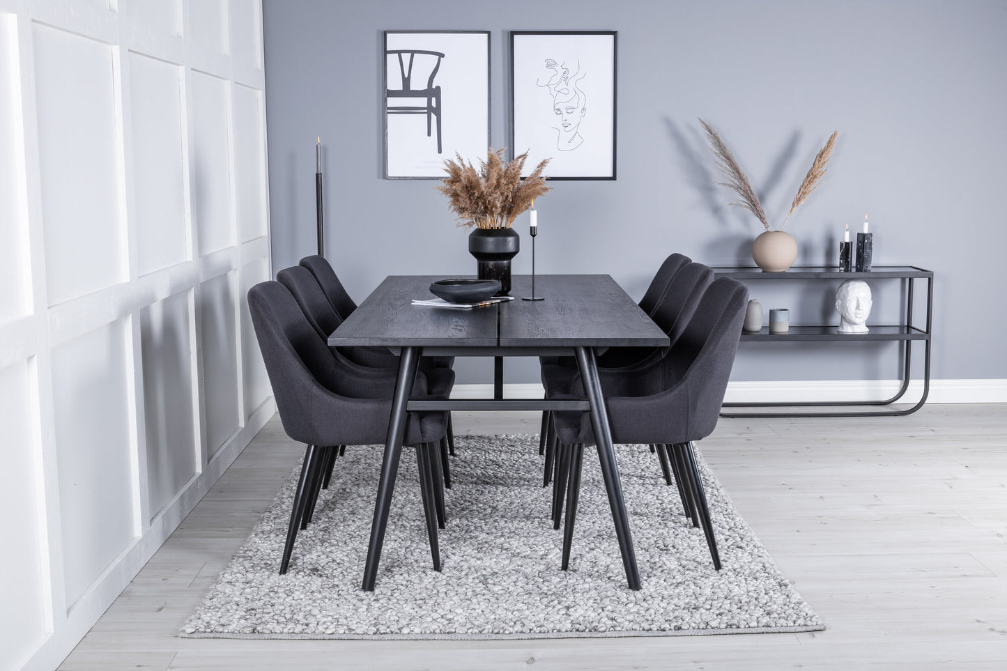 Sleek Matbord med Plaza Stolarna Matgrupp