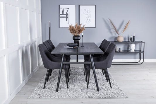 Sleek Matbord med Plaza Stolarna