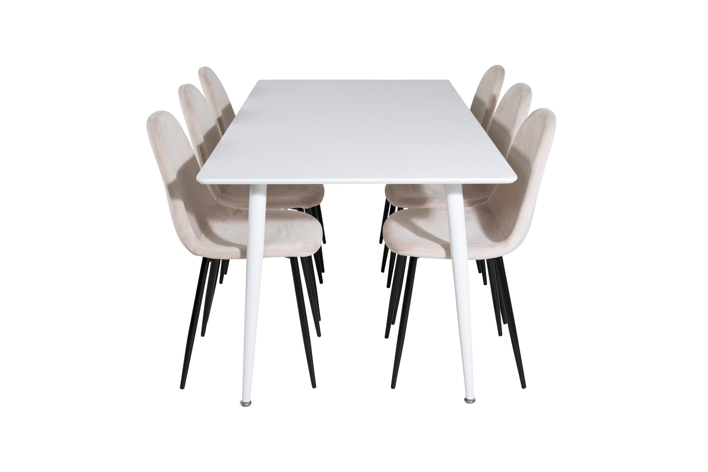 Polar Matbord med Polar Stolarna – Bord: 75x180x90 Stol: 53,3x88x42,5