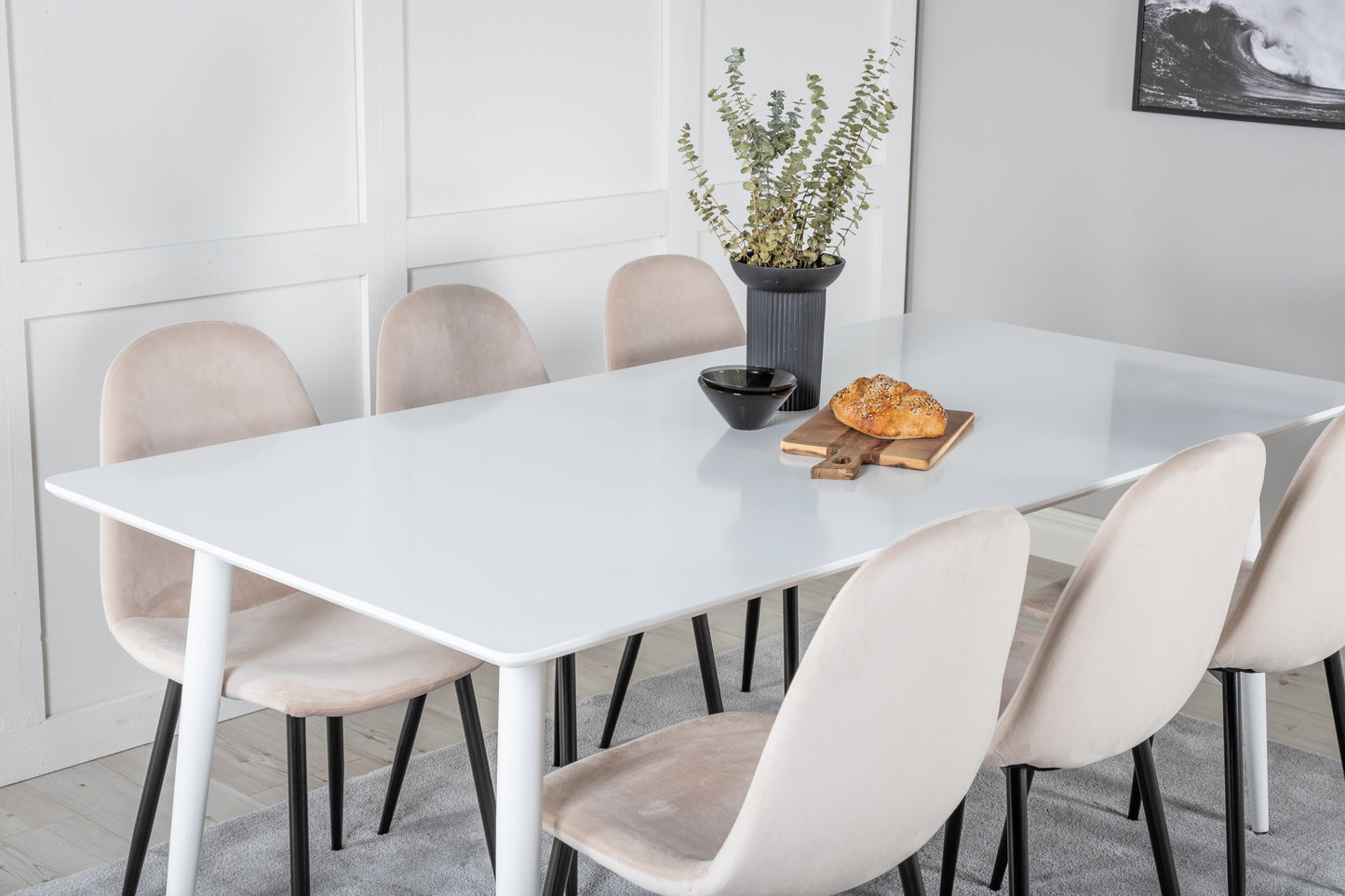 Polar Matbord med Polar Stolarna – Bord: 75x180x90 Stol: 53,3x88x42,5