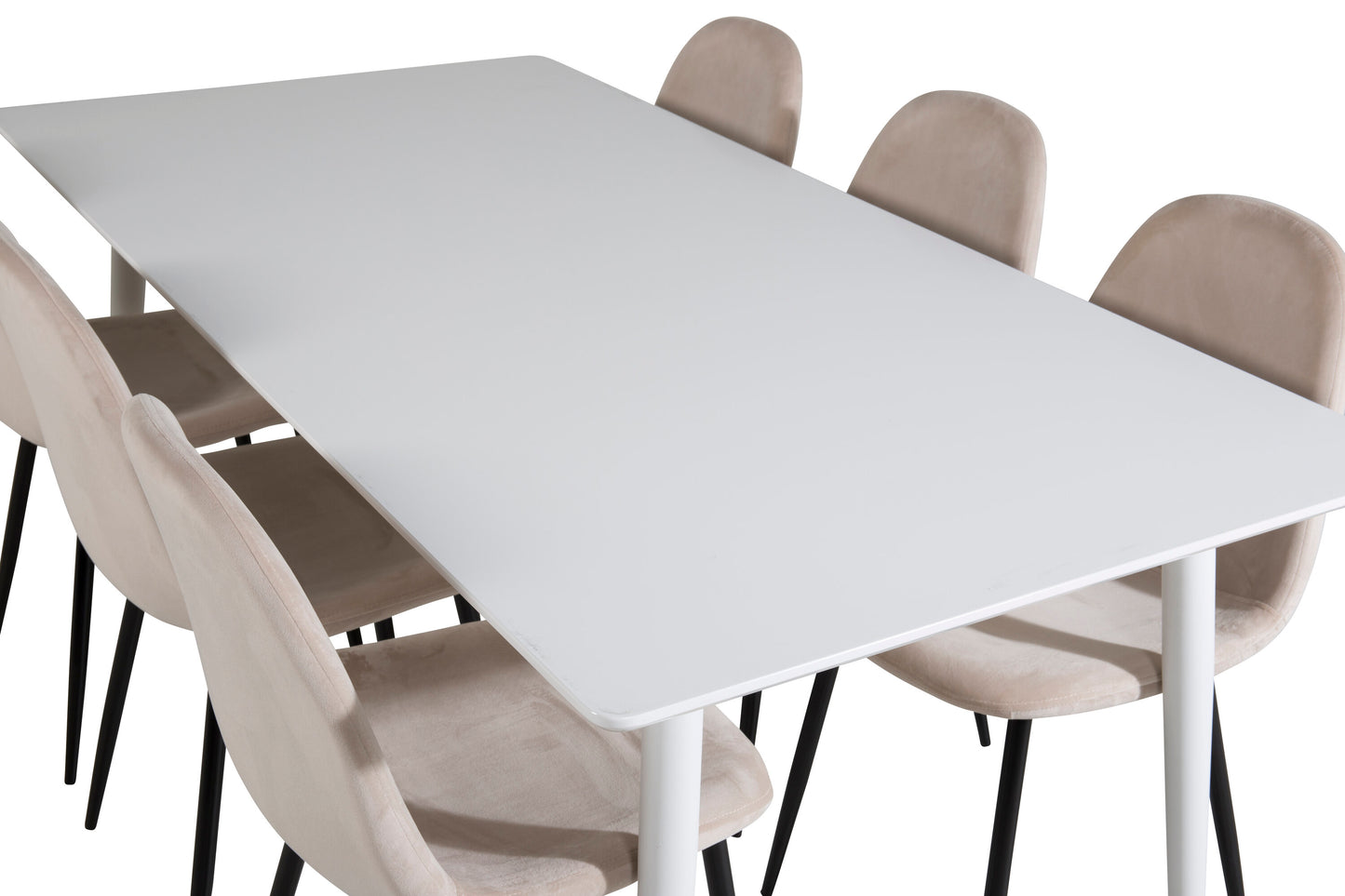 Polar Matbord med Polar Stolarna – Bord: 75x180x90 Stol: 53,3x88x42,5