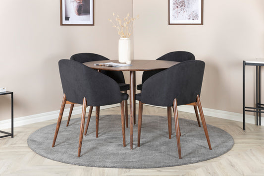 Plaza Matbord med Arch Stolarna