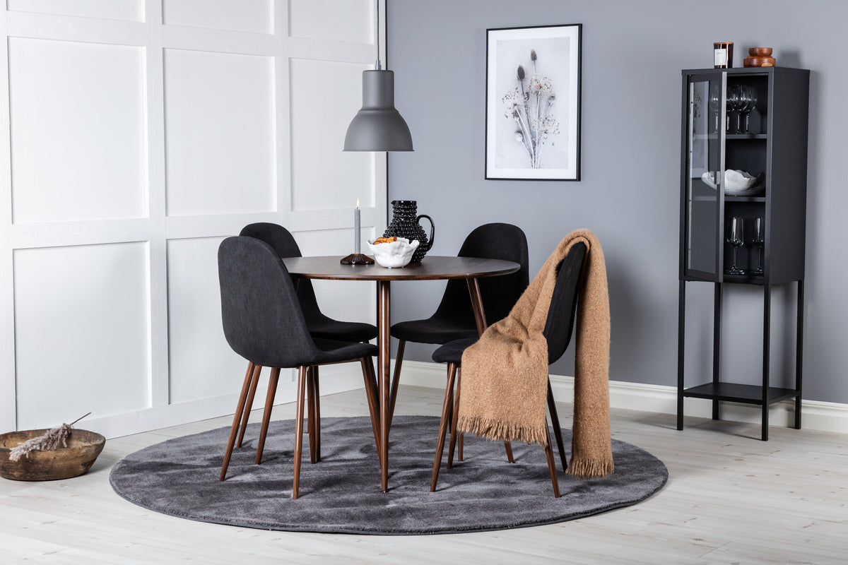 Plaza Matbord med Polar Stolarna – Bord: ⌀100 Stol: 53x87x44