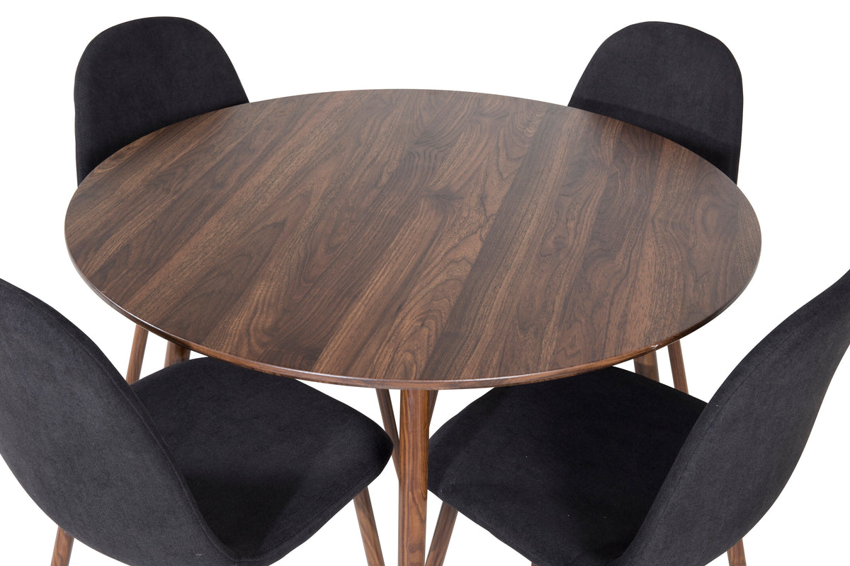 Plaza Matbord med Polar Stolarna – Bord: ⌀100 Stol: 53x87x44