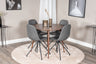 Plaza Matbord med Polar Stolarna – Bord: ⌀100 Stol: 54x88x44