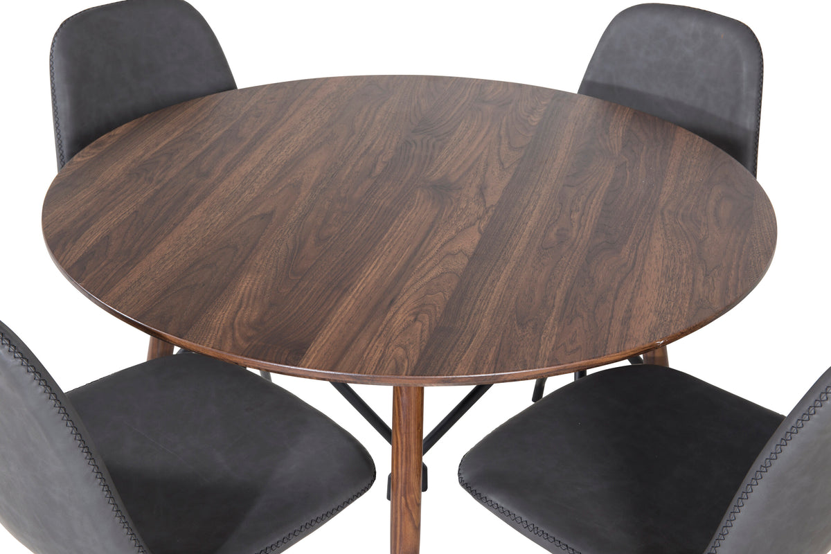 Plaza Matbord med Polar Stolarna – Bord: ⌀100 Stol: 54x88x44