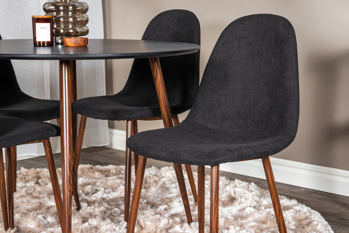 Plaza Matbord med Polar Stolarna – Bord: ⌀100 Stol: 53x87x44