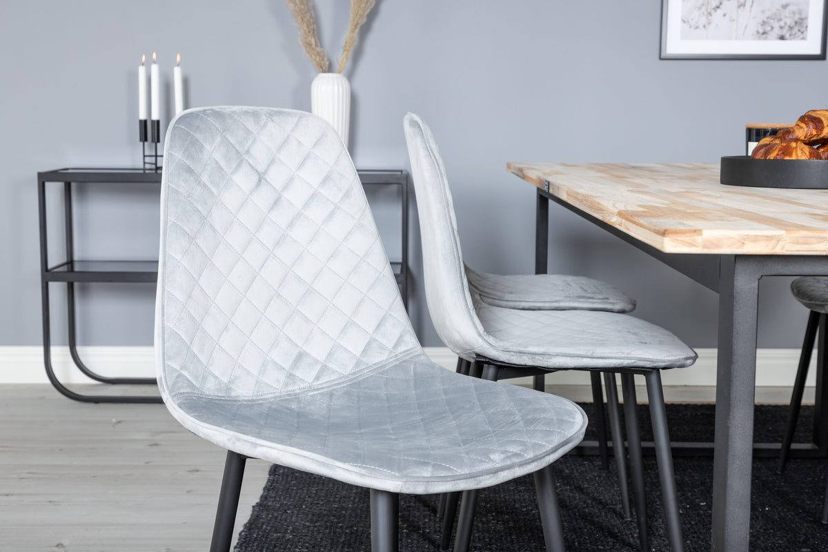 Cirebon Matbord med Polar Stolarna – Bord: 75x200x90 Stol: 52x86x44