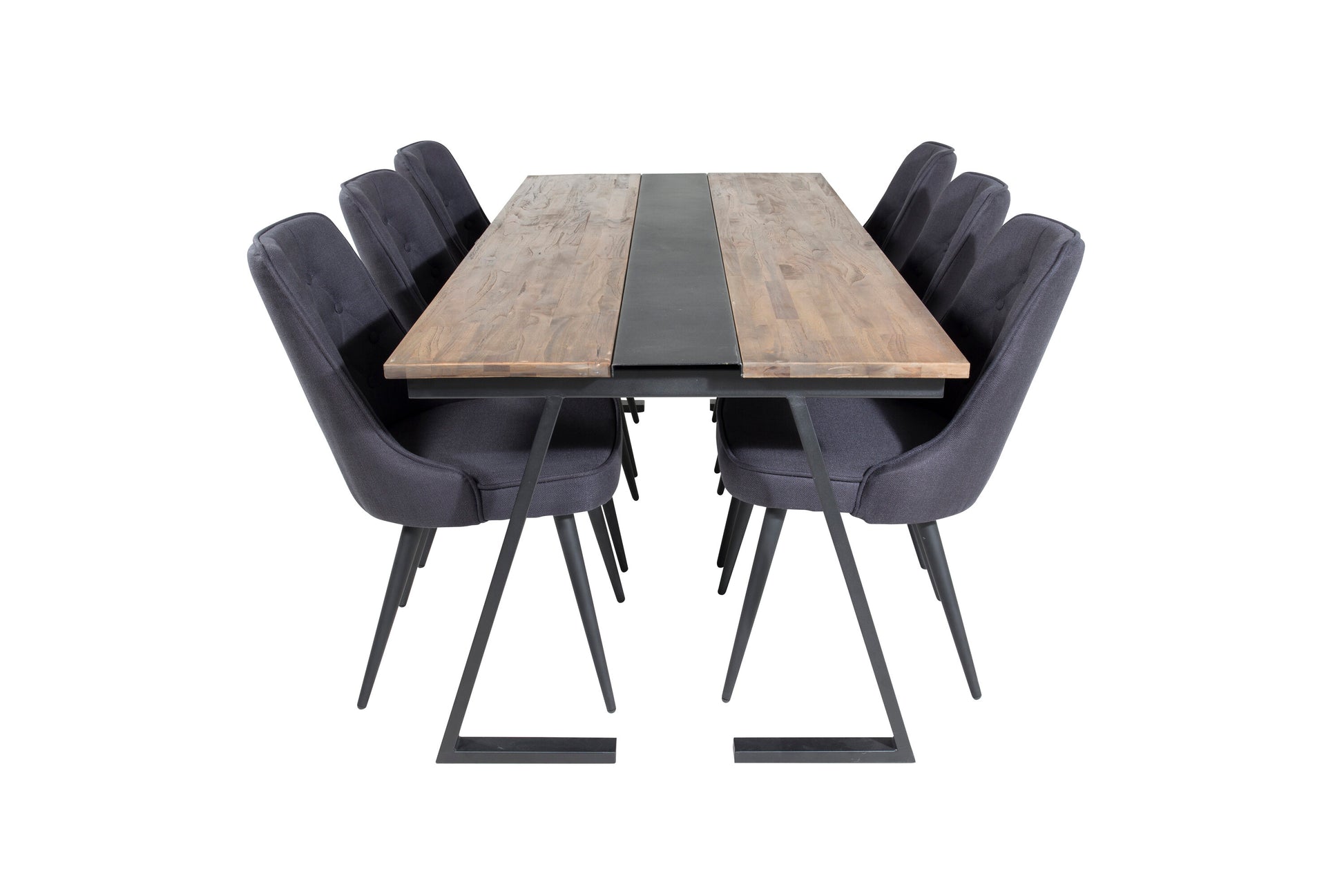 Jakarta Matbord med Velvet Deluxe Stolarna Matgrupp