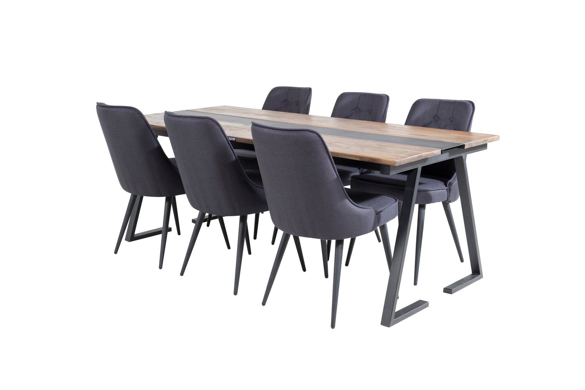Jakarta Matbord med Velvet Deluxe Stolarna Matgrupp