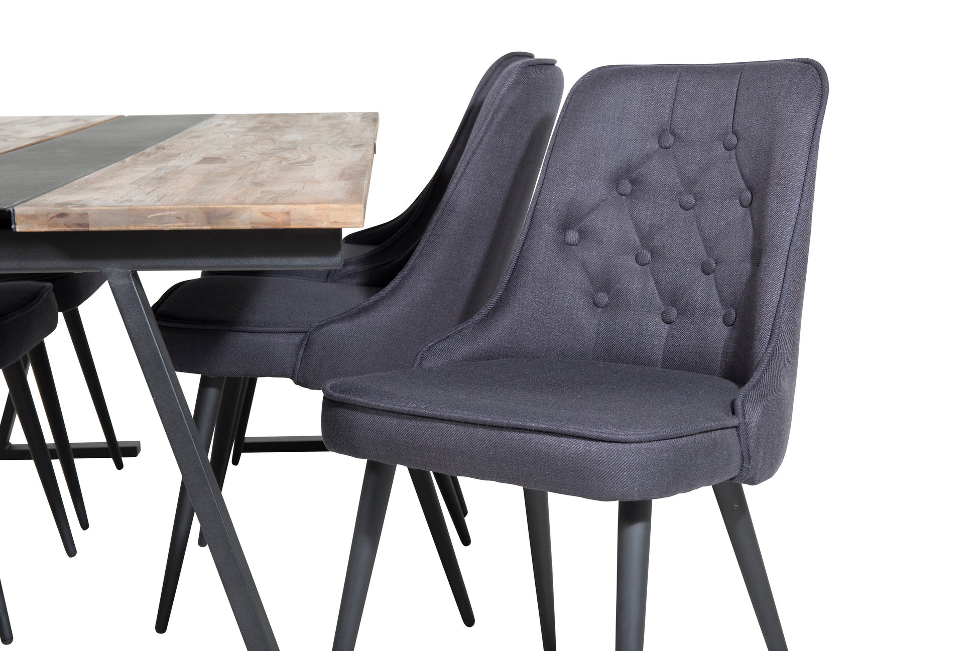 Jakarta Matbord med Velvet Deluxe Stolarna Matgrupp