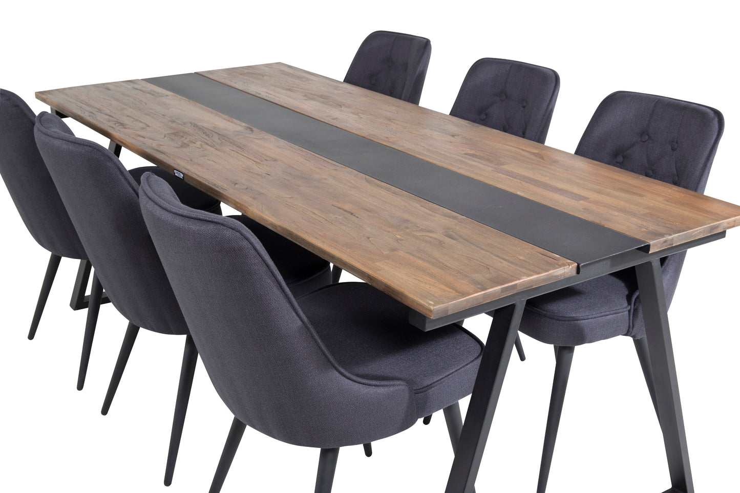 Jakarta Matbord med Velvet Deluxe Stolarna Matgrupp