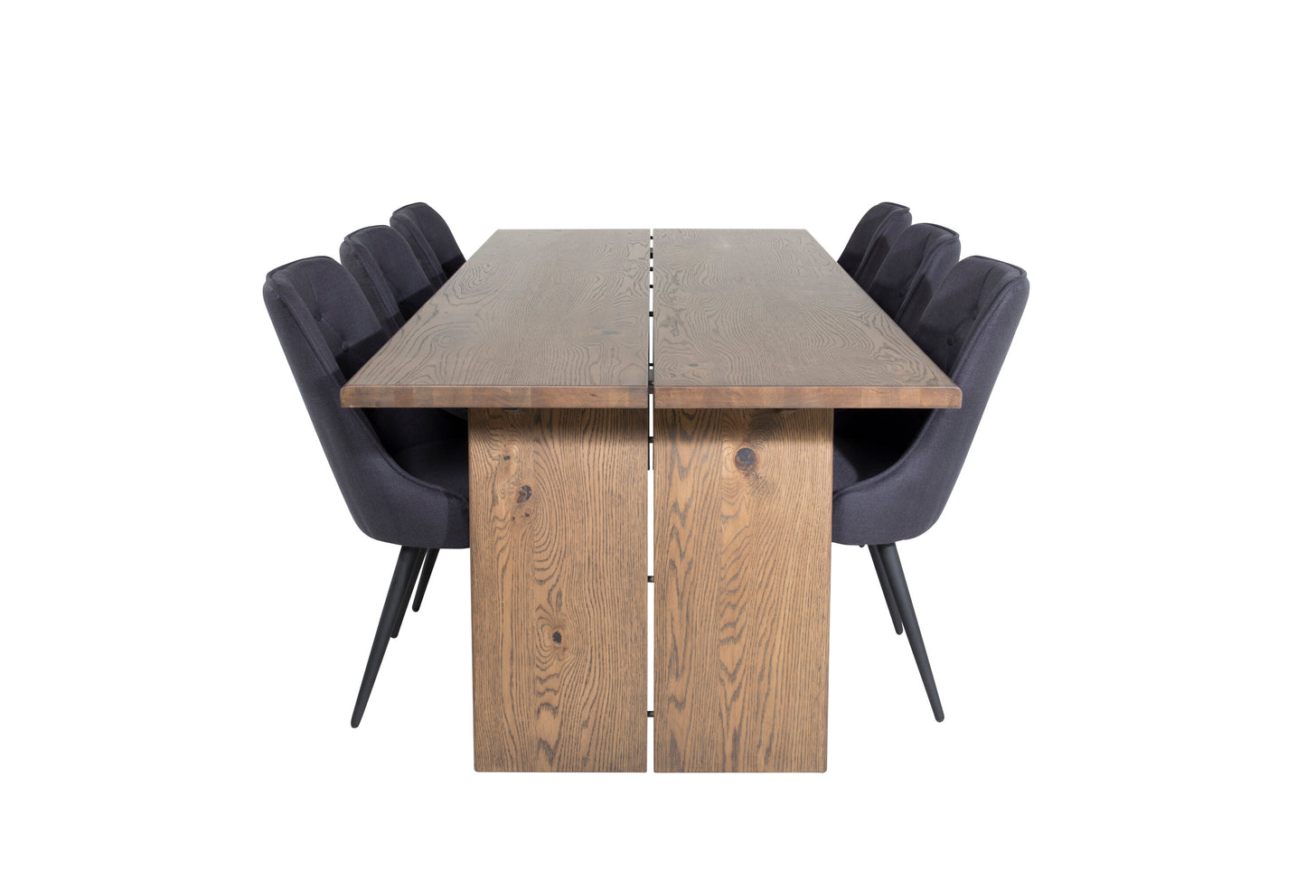 Logger Matbord med Velvet Deluxe Stolarna Matgrupp