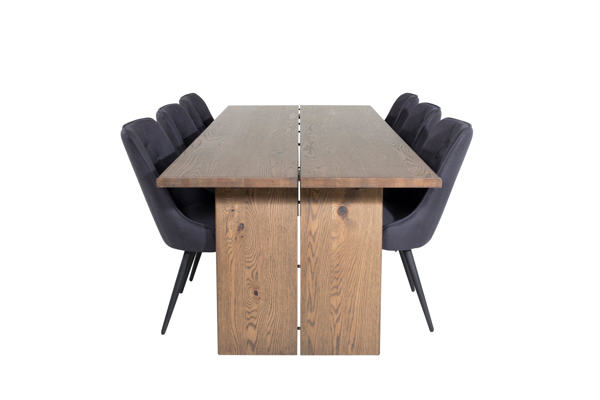 Logger Matbord med Velvet Deluxe Stolarna Matgrupp