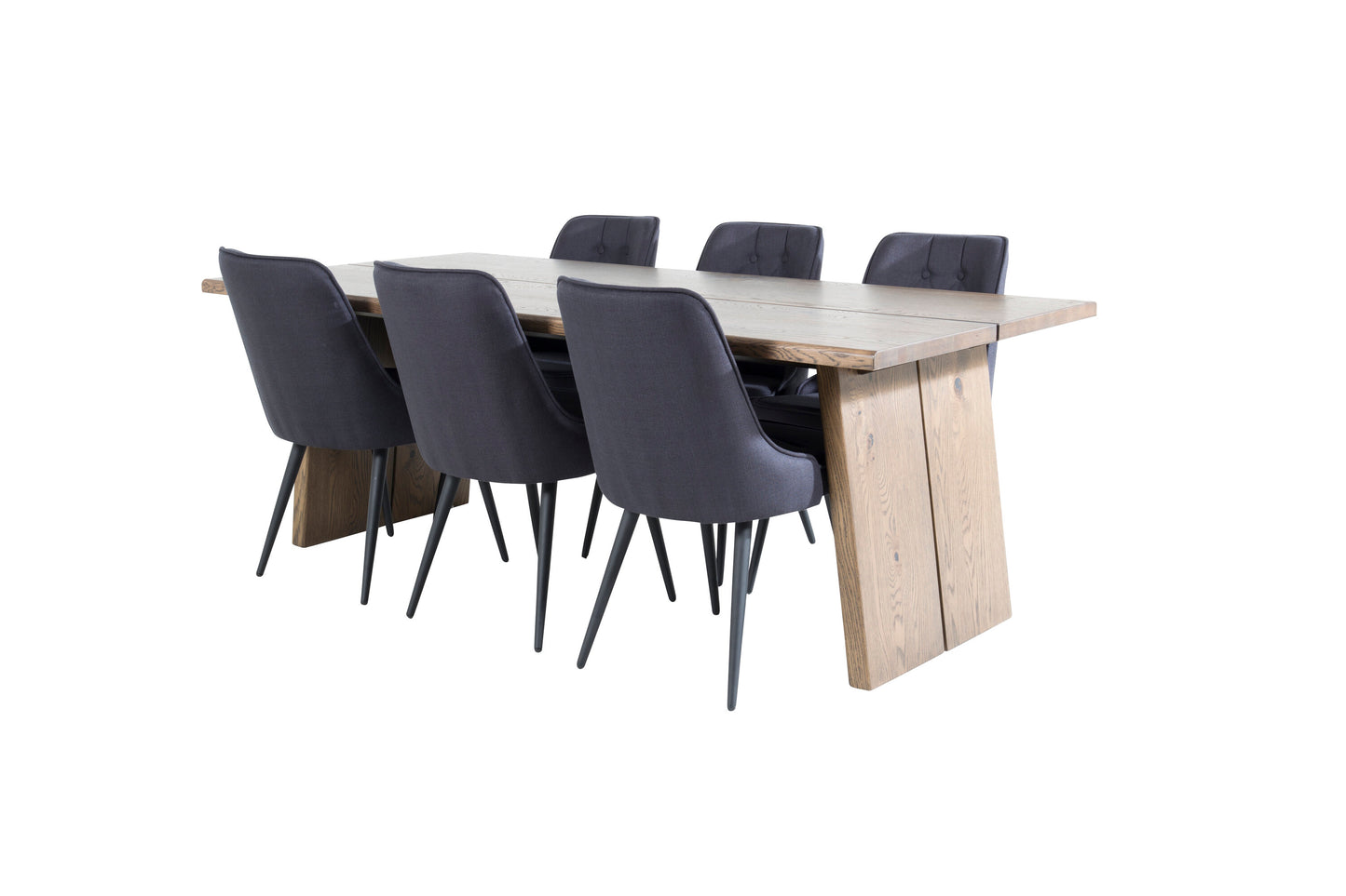 Logger Matbord med Velvet Deluxe Stolarna Matgrupp