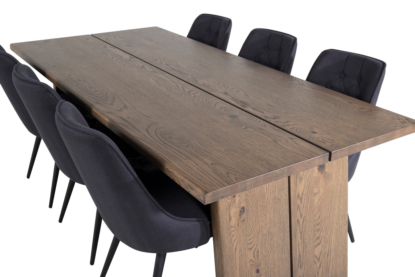 Logger Matbord med Velvet Deluxe Stolarna Matgrupp