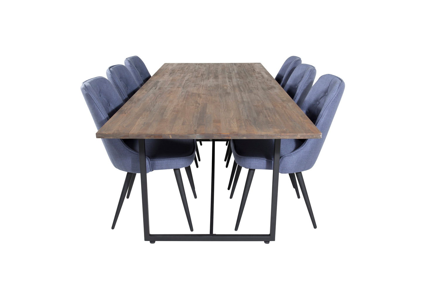 Padang Matbord med Velvet Deluxe Stolarna Matgrupp