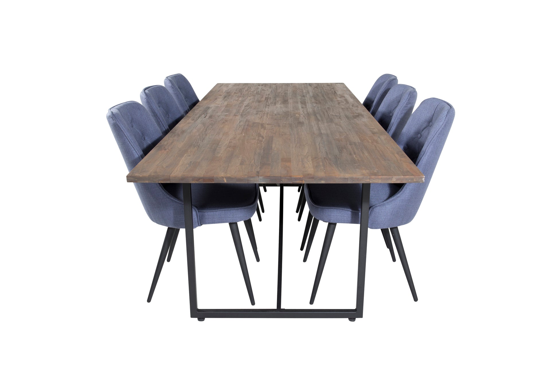 Padang Matbord med Velvet Deluxe Stolarna Matgrupp