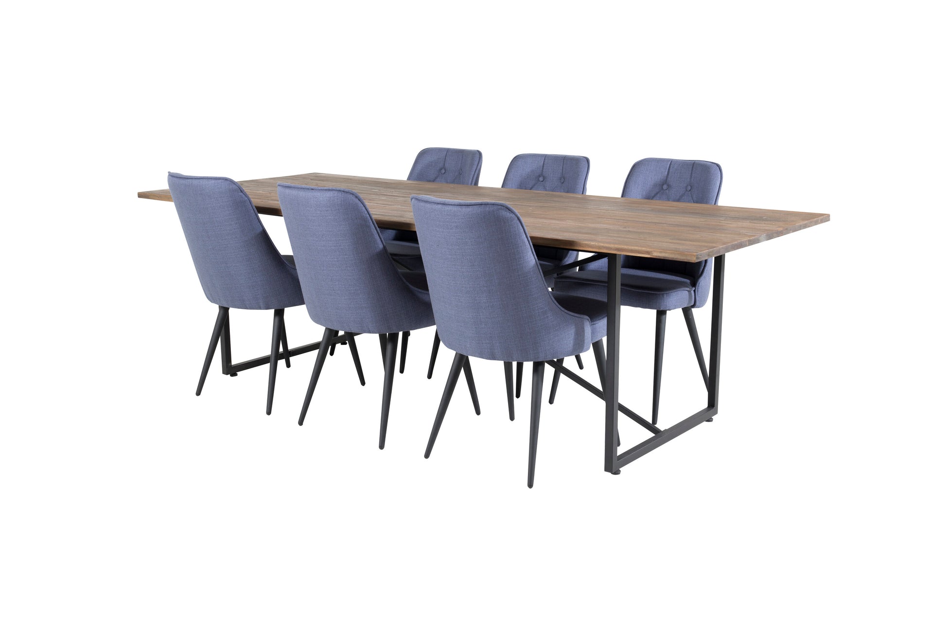 Padang Matbord med Velvet Deluxe Stolarna Matgrupp