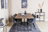 Padang Matbord med Velvet Stolarna – Bord: 76x250x100 Stol: 55x78x50,5