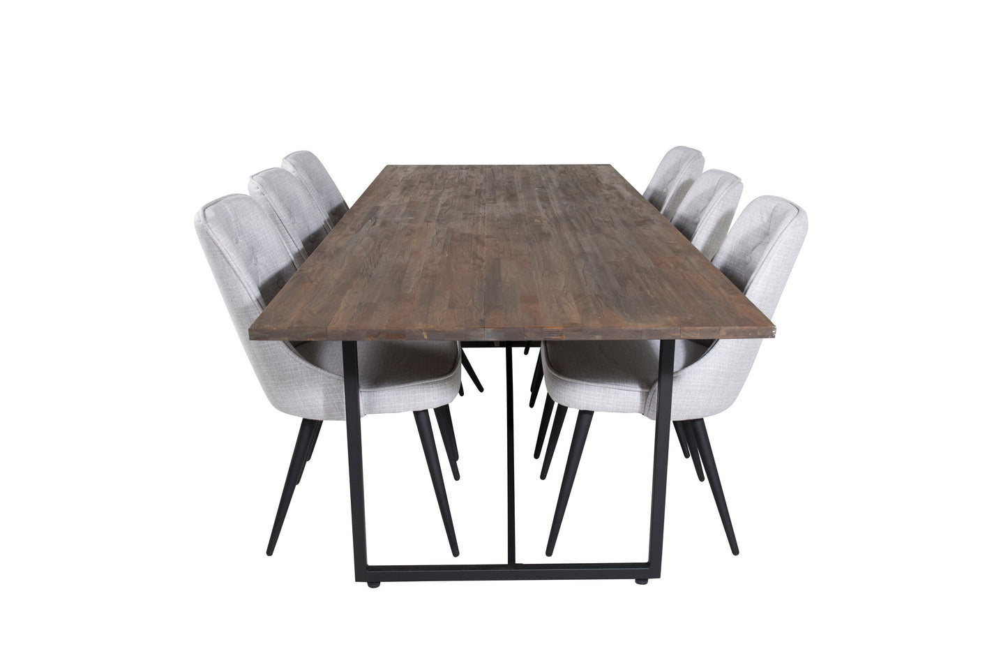 Padang Matbord med Velvet Deluxe Stolarna Matgrupp