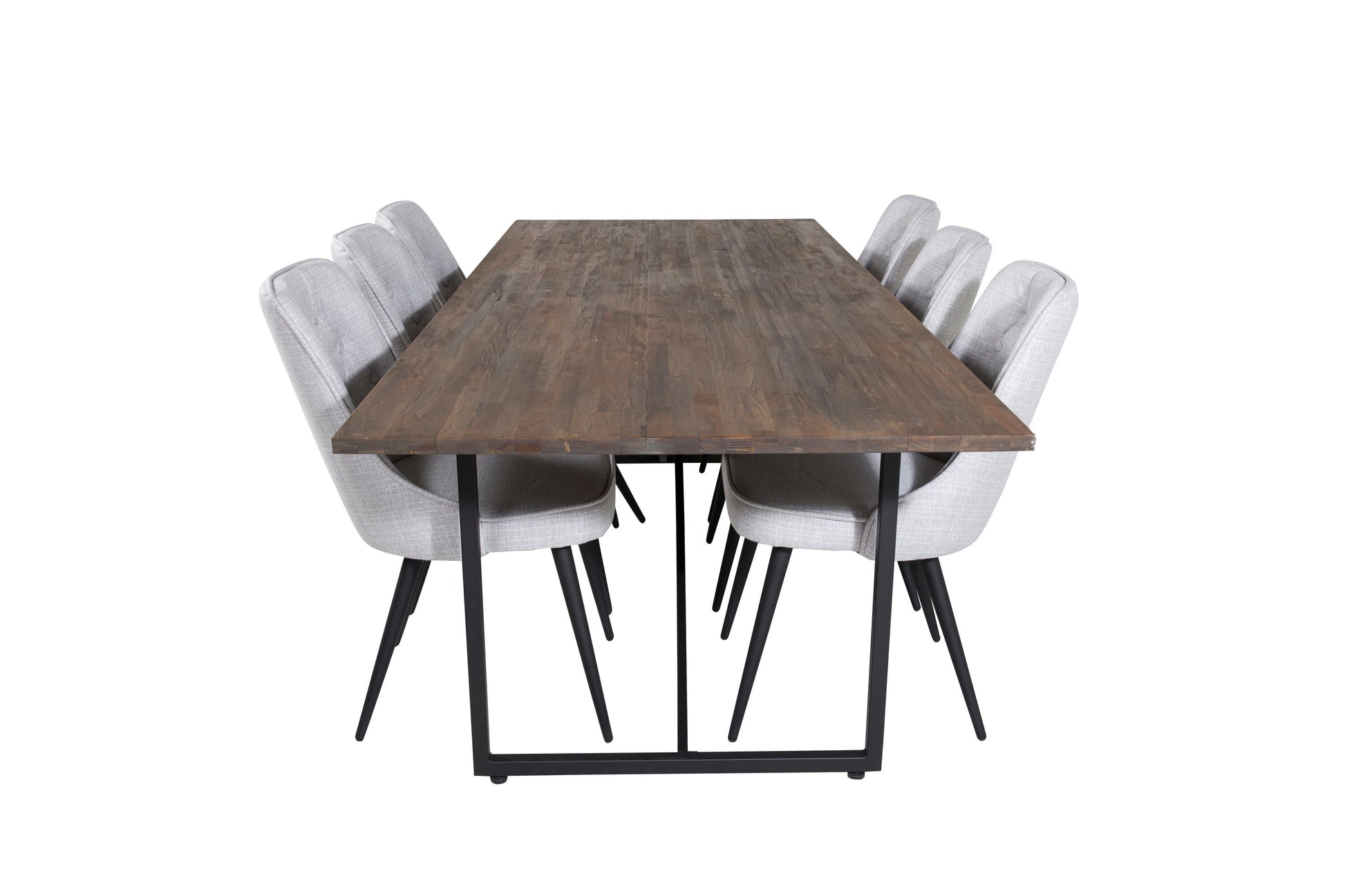 Padang Matbord med Velvet Deluxe Stolarna Matgrupp