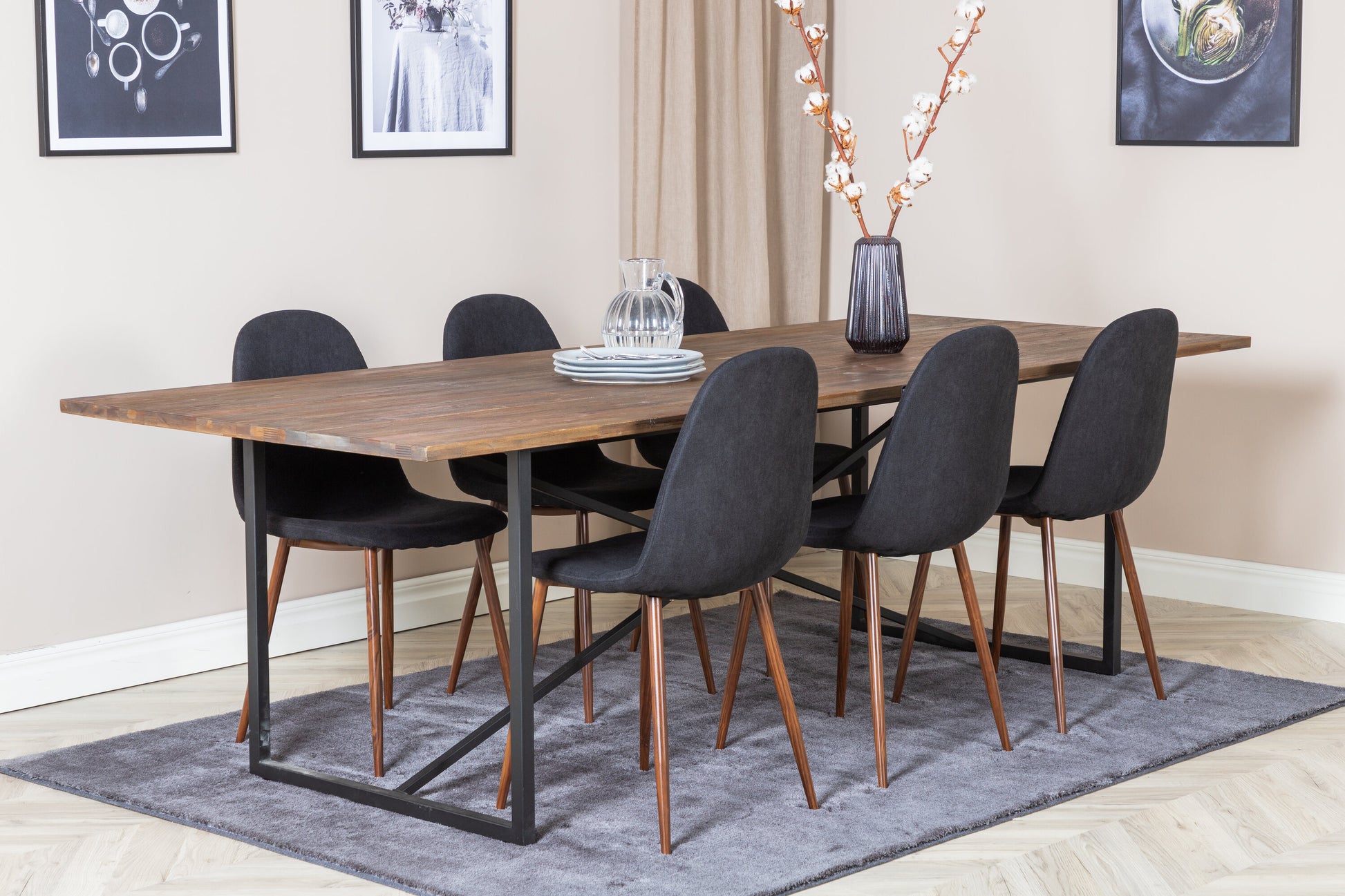 Padang Matbord med Polar Stolarna Matgrupp