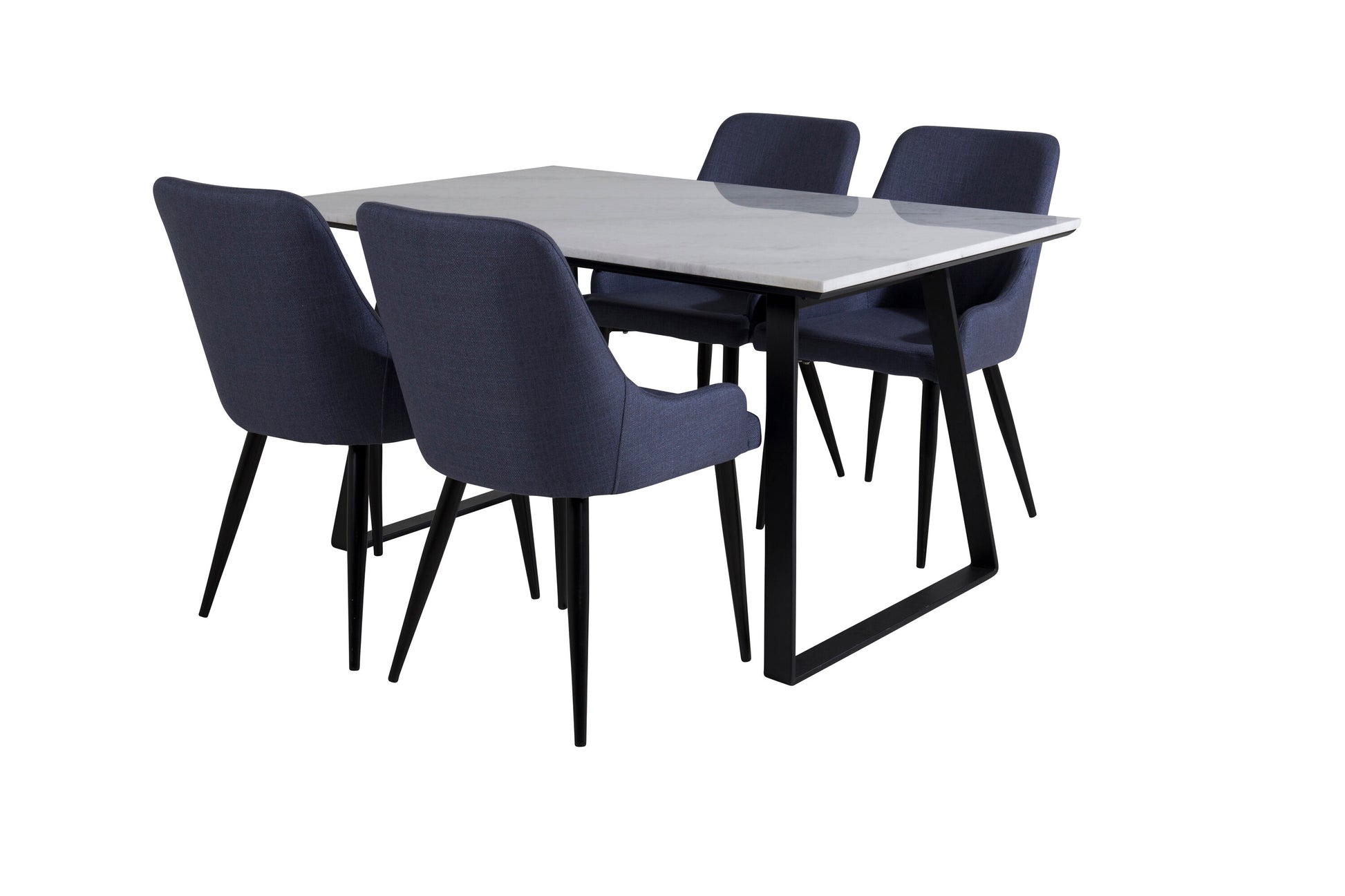 Estelle Matbord med Plaza Stolarna Matgrupp