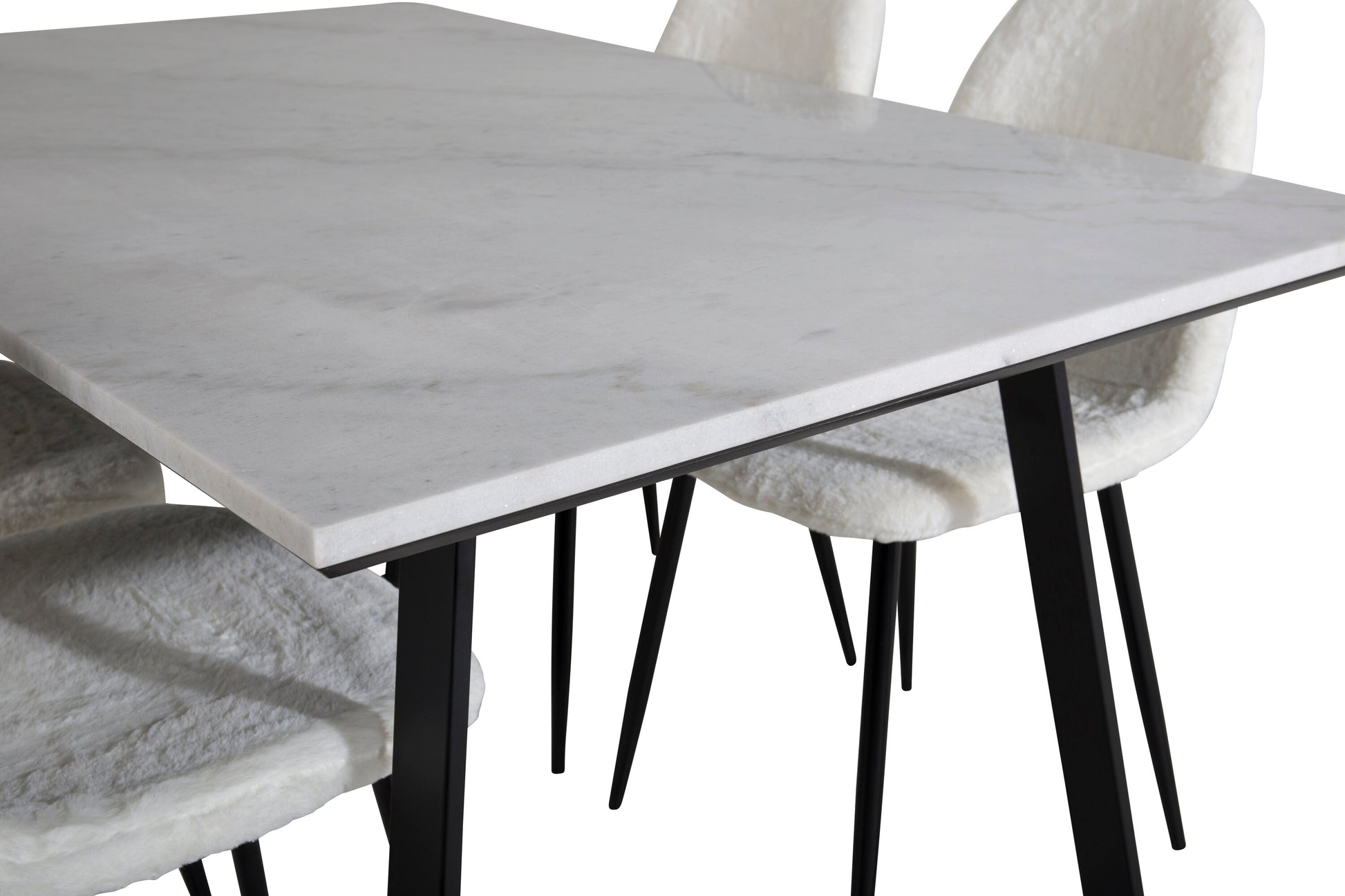 Estelle Matbord med Polar Stolarna – Bord: 74,5x140x90 Stol: 53x87x44