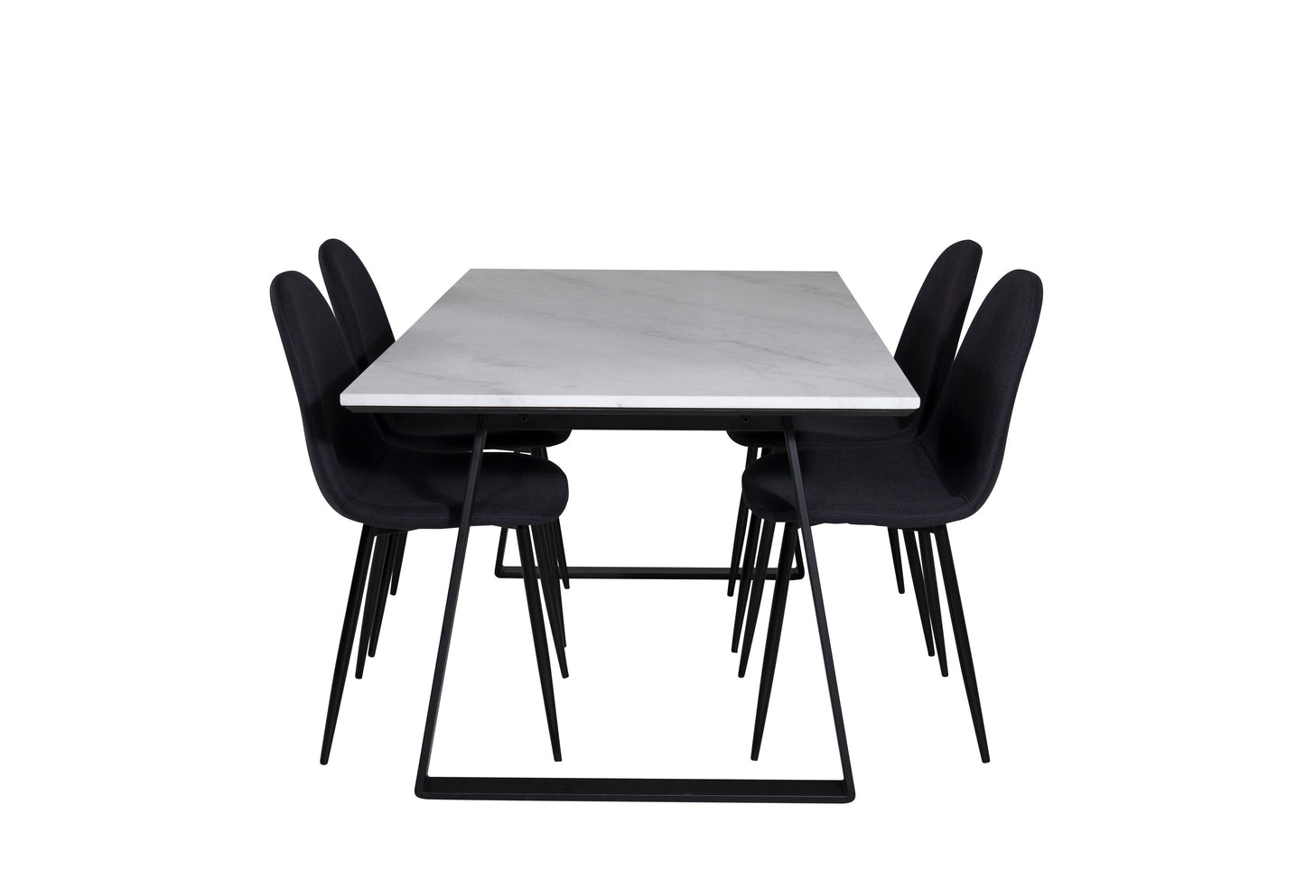 Estelle Matbord med Polar Stolarna – Bord: 74,5x140x90 Stol: 53x87x44