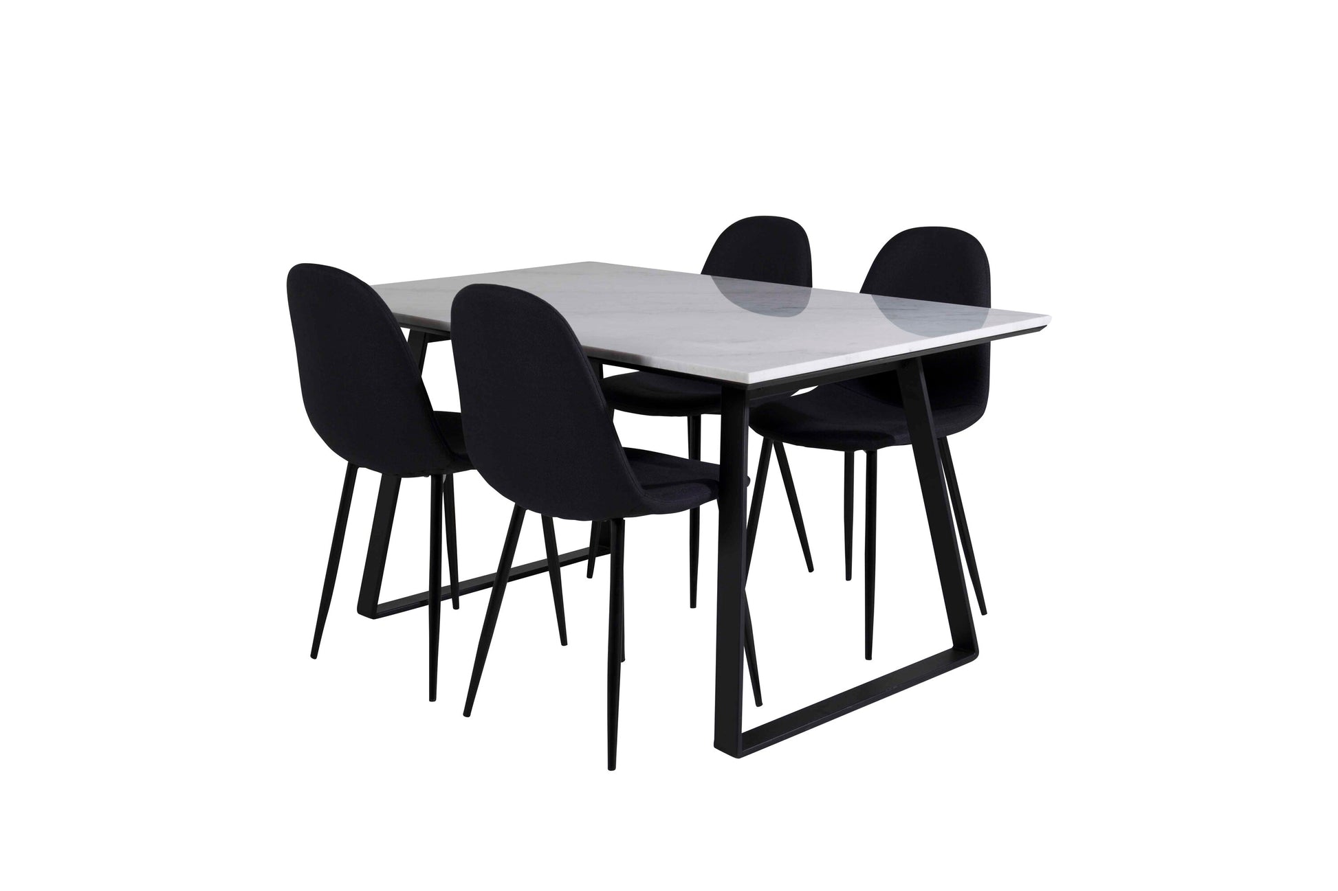 Estelle Matbord med Polar Stolarna – Bord: 74,5x140x90 Stol: 53x87x44